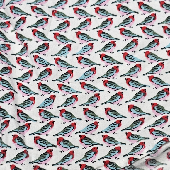 J Crew Flex Washed Slim Shirt Men XL Novelty Bird Print Short Sleeve Button Down - Picture 4 of 12